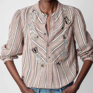 Zadig & Voltaire Multicolor Embroidered Blouse